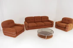 Pamono Tropicana Seating Set by Agostino Lescai for Bedding Brevetti, 1970s, Set of 3 Discount