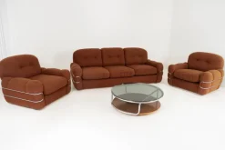 Pamono Tropicana Seating Set by Agostino Lescai for Bedding Brevetti, 1970s, Set of 3 Discount