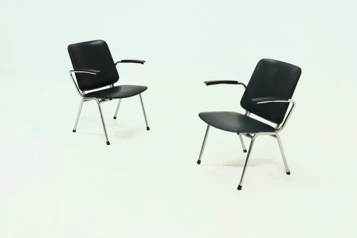 Pamono Tubular Chairs by Gebroeders De Wit, 1960s, Set of 2 Outlet