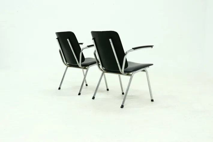 Pamono Tubular Chairs by Gebroeders De Wit, 1960s, Set of 2 Outlet