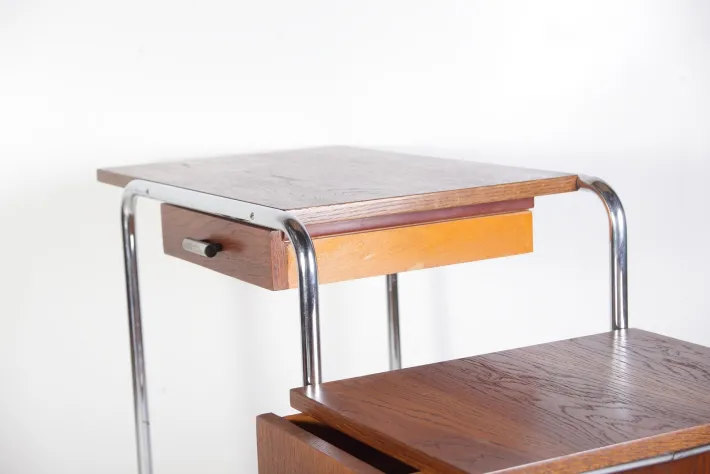 Pamono Tubular Chrome Table or Desk from Kovona, 1950s New