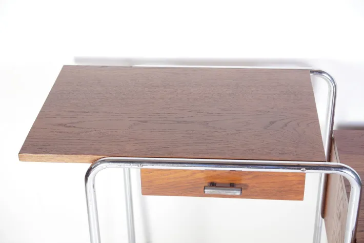 Pamono Tubular Chrome Table or Desk from Kovona, 1950s New