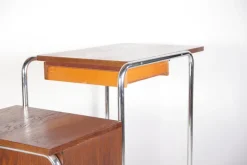 Pamono Tubular Chrome Table or Desk from Kovona, 1950s New