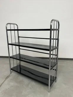 Pamono Tubular Steel Bauhaus Shelf, 1930s Best