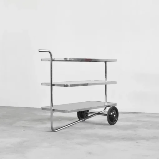 Pamono Tubular Trolley in the style of Thonet, 1980s Hot
