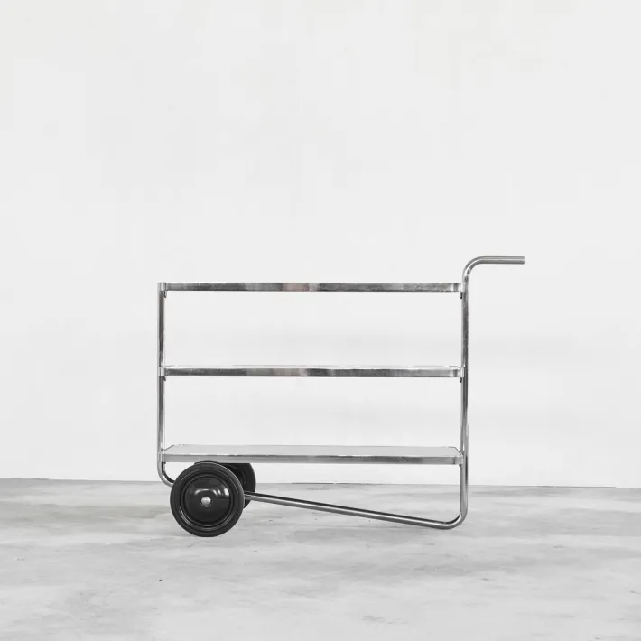 Pamono Tubular Trolley in the style of Thonet, 1980s Hot
