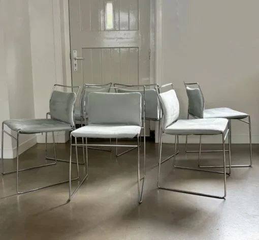 Pamono Tulu Chairs by Kazuhide Takahama for Gavina, Italy, 1970s, Set of 6 New