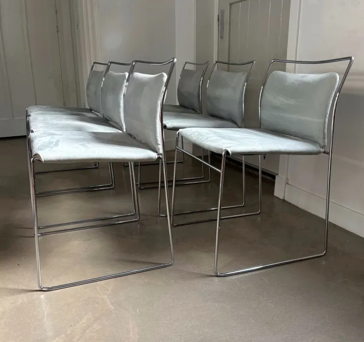 Pamono Tulu Chairs by Kazuhide Takahama for Gavina, Italy, 1970s, Set of 6 New