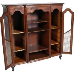 Pamono Tuscan Baroque Style Walnut Display Sideboard with Brass Grilles by Michele Bonciani, 1940s Online