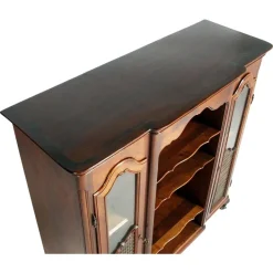 Pamono Tuscan Baroque Style Walnut Display Sideboard with Brass Grilles by Michele Bonciani, 1940s Online