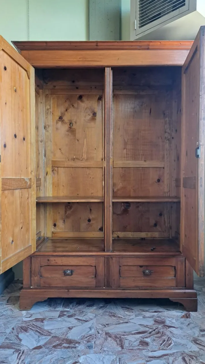 Pamono Tuscan Fir Wardrobe, 1890s Best