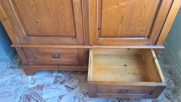Pamono Tuscan Fir Wardrobe, 1890s Best
