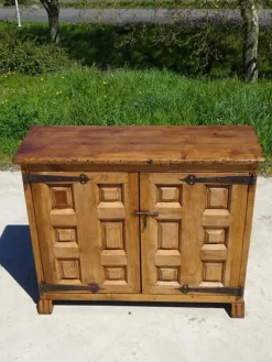 Pamono Tuscan Oak and Walnut 2-Door Sideboard Best