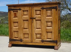 Pamono Tuscan Oak and Walnut 2-Door Sideboard Best