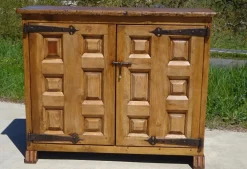 Pamono Tuscan Oak and Walnut 2-Door Sideboard Best