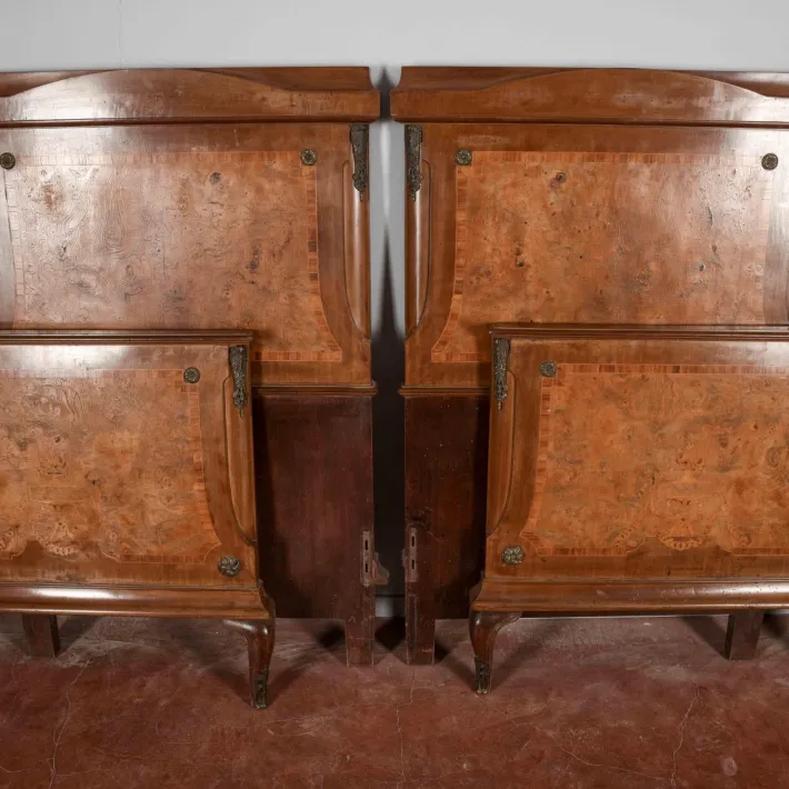 Pamono Twin Headboards and Footboards for Single Beds, Set of 4 Online