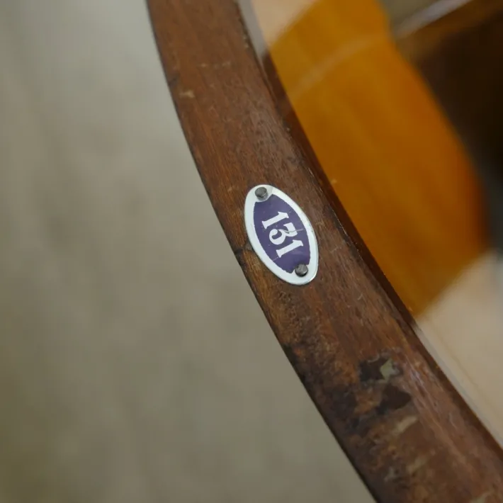 Pamono Two-Seater Cinema Armchair Bench in Numbered Two-Tone Wood, 1960s Hot