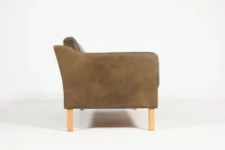 Pamono Two-Seater Sofa in Leather from Vemb, 1980s Outlet