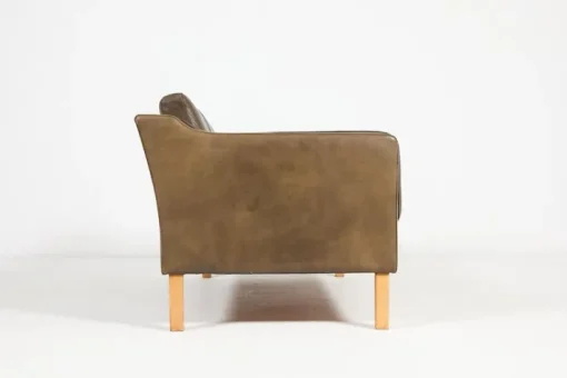 Pamono Two-Seater Sofa in Leather from Vemb, 1980s Outlet