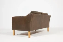 Pamono Two-Seater Sofa in Leather from Vemb, 1980s Outlet