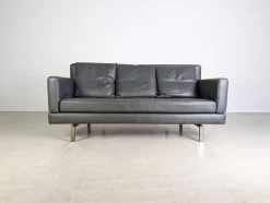 Pamono Two-Seater Sofa in Leather by Amberg for Brühl Outlet