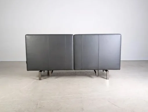 Pamono Two-Seater Sofa in Leather by Amberg for Brühl Outlet