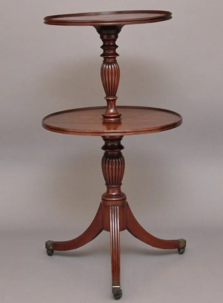 Pamono Two-Tiered Dumbwaiter, 1830s