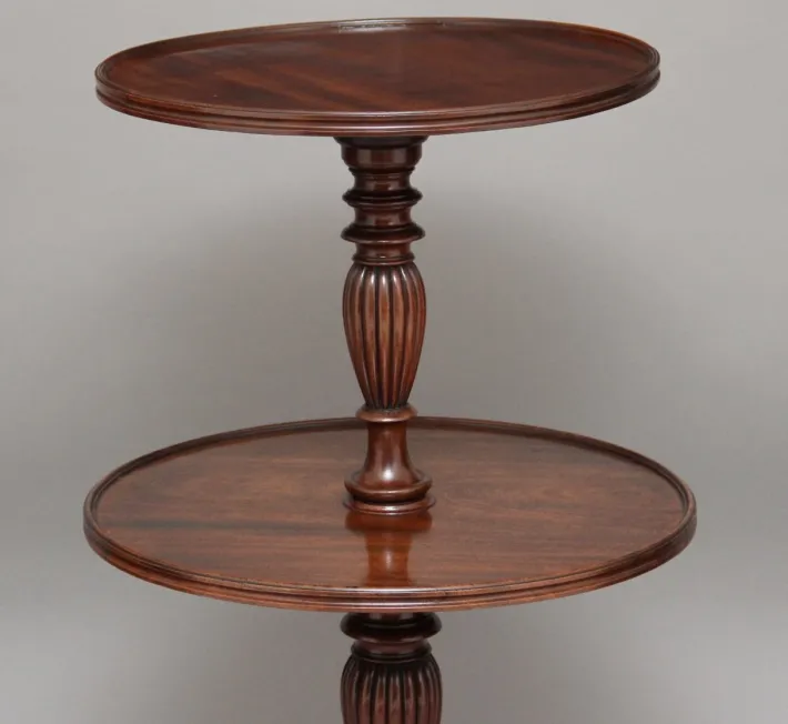 Pamono Two-Tiered Dumbwaiter, 1830s