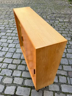 Pamono Type 605/2 Cabinet in Ash on Hairpin Legs from Hellerau Sale