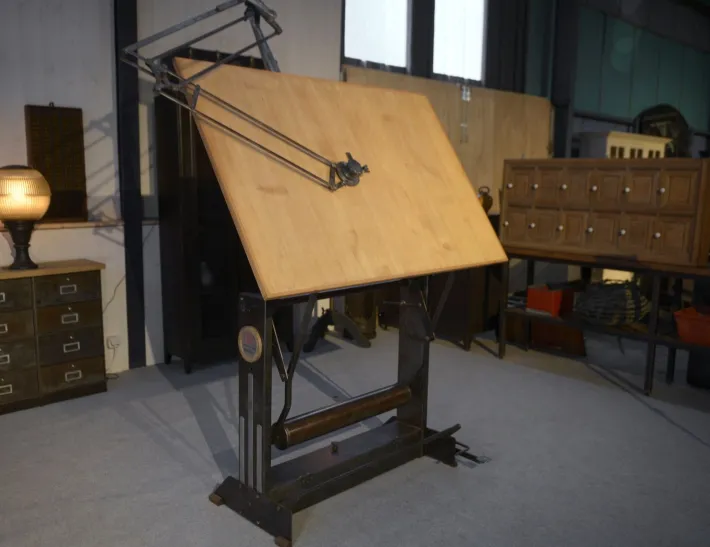 Pamono Unic Paris Architect Table by Lucien Sautereau, 1950s Best