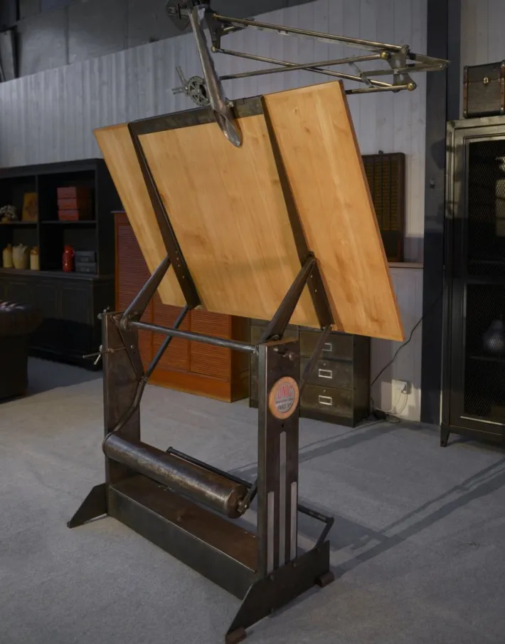 Pamono Unic Paris Architect Table by Lucien Sautereau, 1950s Best