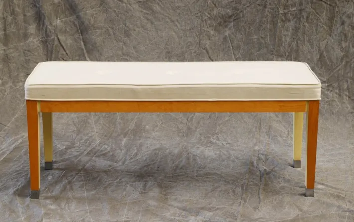Pamono Upholstered Wooden Bench, 1990s Discount