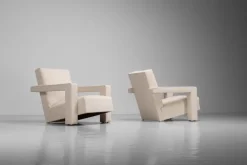 Pamono Utrecht Lounge Set attributed to Gerrit Thomas Rietveld for Metz & Co., 1950s, Set of 3 Outlet