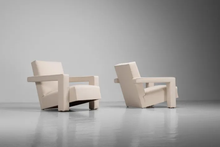 Pamono Utrecht Lounge Set attributed to Gerrit Thomas Rietveld for Metz & Co., 1950s, Set of 3 Outlet