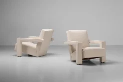 Pamono Utrecht Lounge Set attributed to Gerrit Thomas Rietveld for Metz & Co., 1950s, Set of 3 Outlet