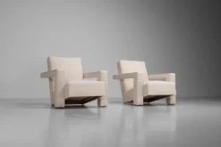 Pamono Utrecht Lounge Set attributed to Gerrit Thomas Rietveld for Metz & Co., 1950s, Set of 3 Outlet
