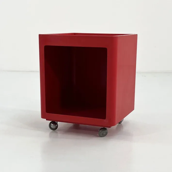 Pamono Valetto Quadro Chest on Wheels by G. Castiglioni and G. Gaviraghi for Valenti, 1970s Clearance