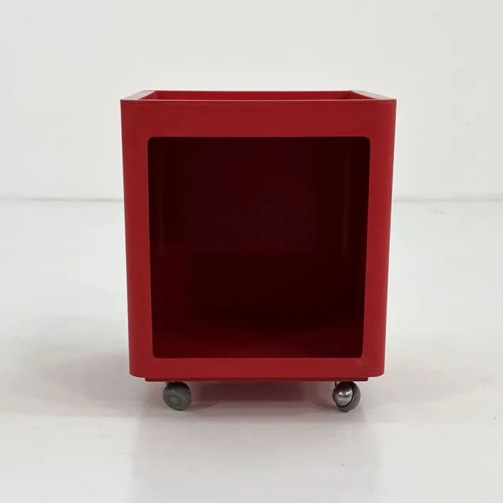 Pamono Valetto Quadro Chest on Wheels by G. Castiglioni and G. Gaviraghi for Valenti, 1970s Clearance
