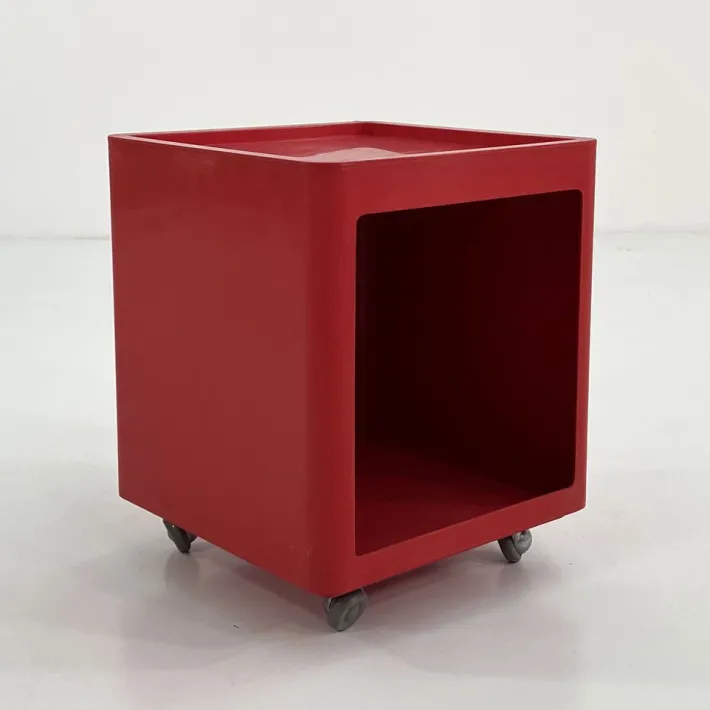Pamono Valetto Quadro Chest on Wheels by G. Castiglioni and G. Gaviraghi for Valenti, 1970s Clearance