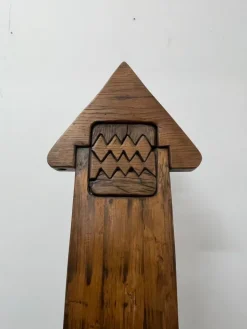 Pamono Vallazza Interlocking Thrones in Wood by Luciano Bertolotto, 1970s, Set of 2 Outlet