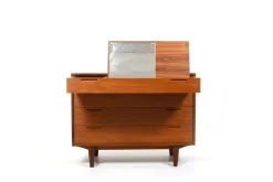 Pamono Vanity Dresser in Teak by Ib Kofod-Larsen for Brande Møbelindustri, 1960s Sale