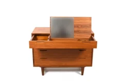 Pamono Vanity Dresser in Teak by Ib Kofod-Larsen for Brande Møbelindustri, 1960s Sale