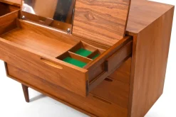 Pamono Vanity Dresser in Teak by Ib Kofod-Larsen for Brande Møbelindustri, 1960s Sale
