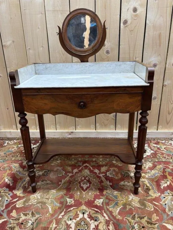 Pamono Vanity Table in Solid Wood Clearance