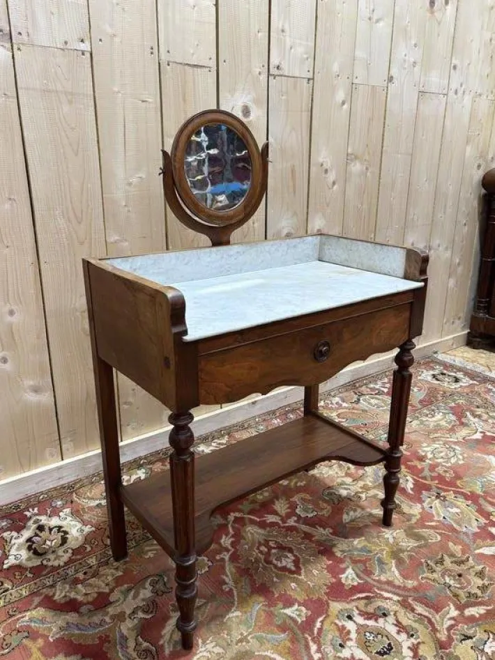 Pamono Vanity Table in Solid Wood Clearance