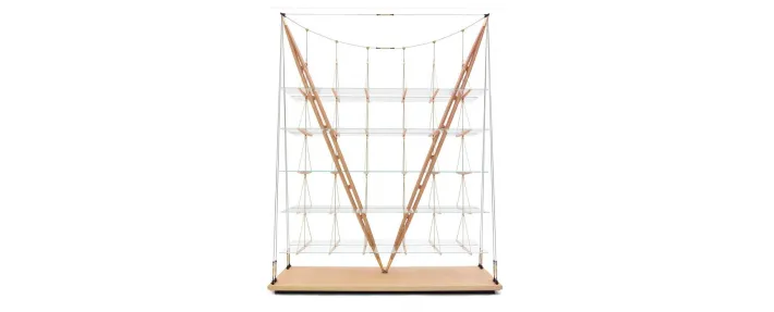 Pamono Veliero Bookcase in Wood by Franco Albini for Cassina Best