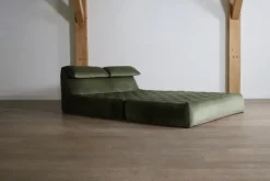 Pamono Velvet Le Bambole Bed by Mario Bellini for B&B Italia, 1970s New