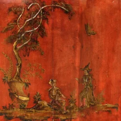 Pamono Venetian Lacquered and Gilded Chinoiserie Trumeau, 1940 Sale
