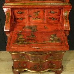 Pamono Venetian Lacquered and Gilded Chinoiserie Trumeau, 1940 Sale