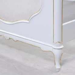 Pamono Venetian Style White Single Bed, 1980s Best